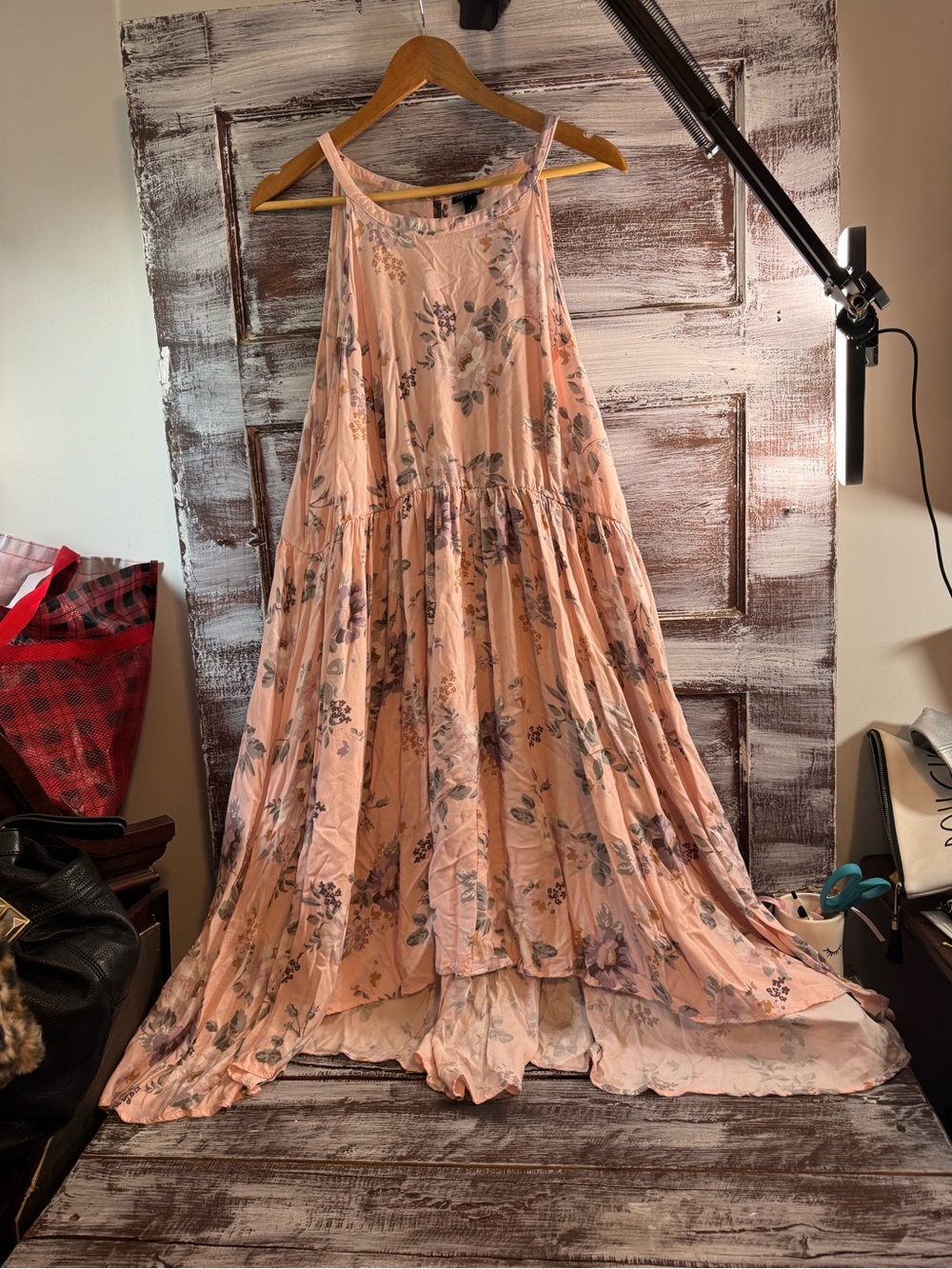 torrid Peach Floral High-Low Sundress